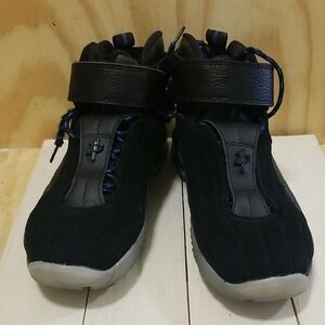 Nike Mens Size 11 Air Penny IV 4 Black Blue Magic Shoes NBA